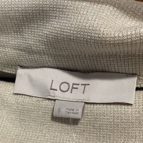 Loft cream sparkle sweater S - Picture 2 of 4